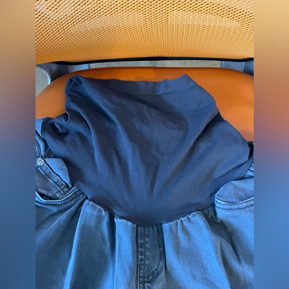 Indigo Blue Stretch Panel Maternity Jeans - Picture 4 of 7